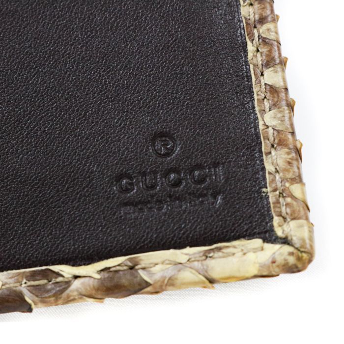 グッチ GUCCI コンチネンタルウォレット パイソン (レザー 