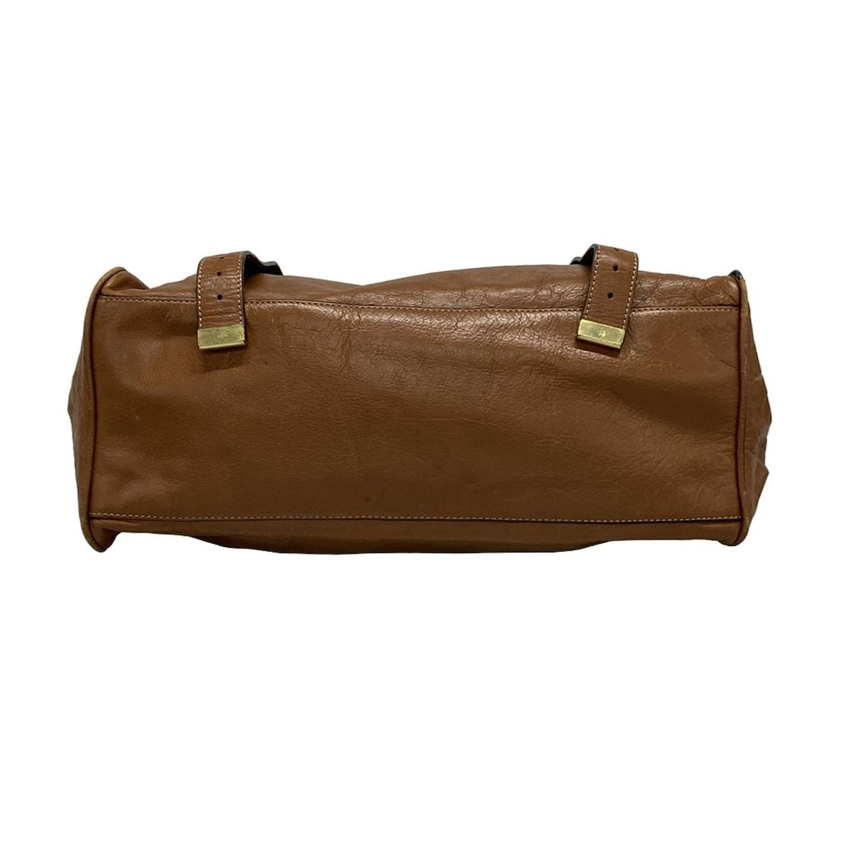 Mulberry メープル　ブラウンレザーバッグ　美品 MULBERRY(マルベリー) ハンドバッグ オーバーサイズド アレクサ