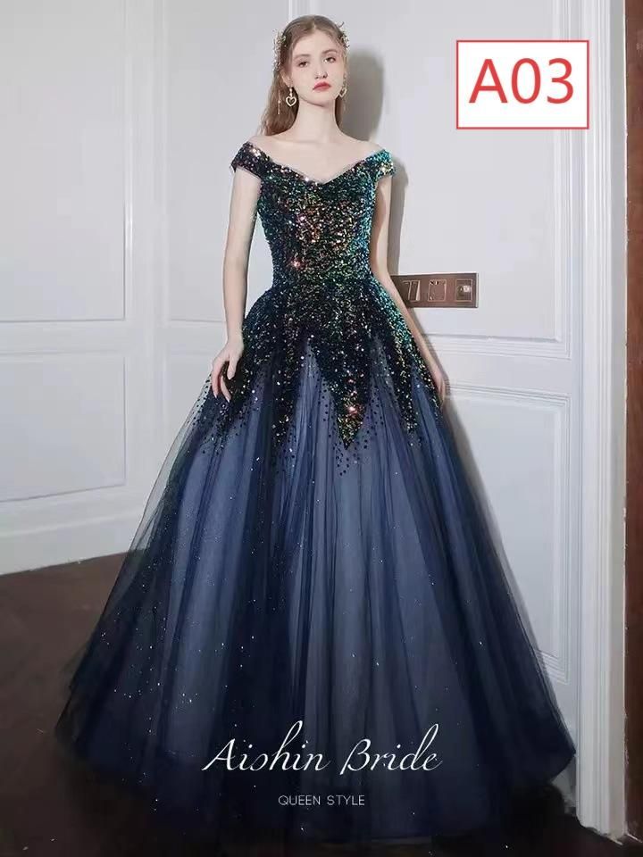 送料無料 2025 豪華な女性用ロングドレス 名媛スタイルの一字肩ドレス 宴会や年会に最適な輝くデザイン-9.15 WWW_SMP1DAWEKUDUS_SCH_ID