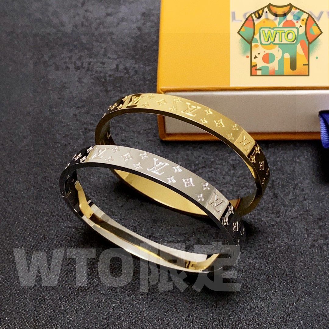 LV プリントレザーブレスレット??ルイ・ヴィトン-WTO輸入2-YJ69