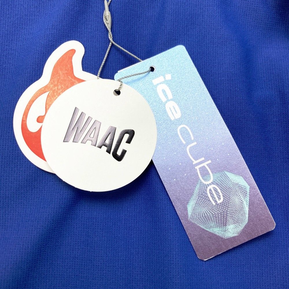 美品　WAAC ワック 半袖ポロシャツ　2 ゴルフウェア サイズ：2 WAAC ワック 半袖ポロシャツ ブルー系 [240101388479