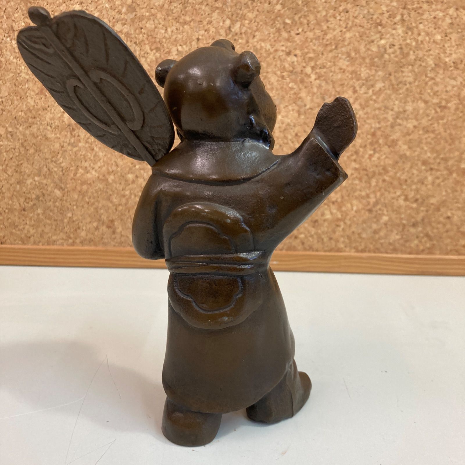 美品 置物 縁起物 布袋様 子供布袋 鉄製 - メルカリ