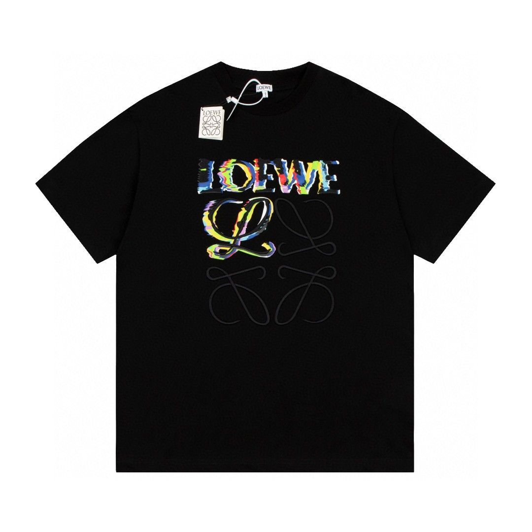 L‍O‍E‍W‍E‍‍ Tシャツ 半袖 男女兼用 loewe Tシャツ メンズ カルシファーポケットTシャツブラック ホワイト