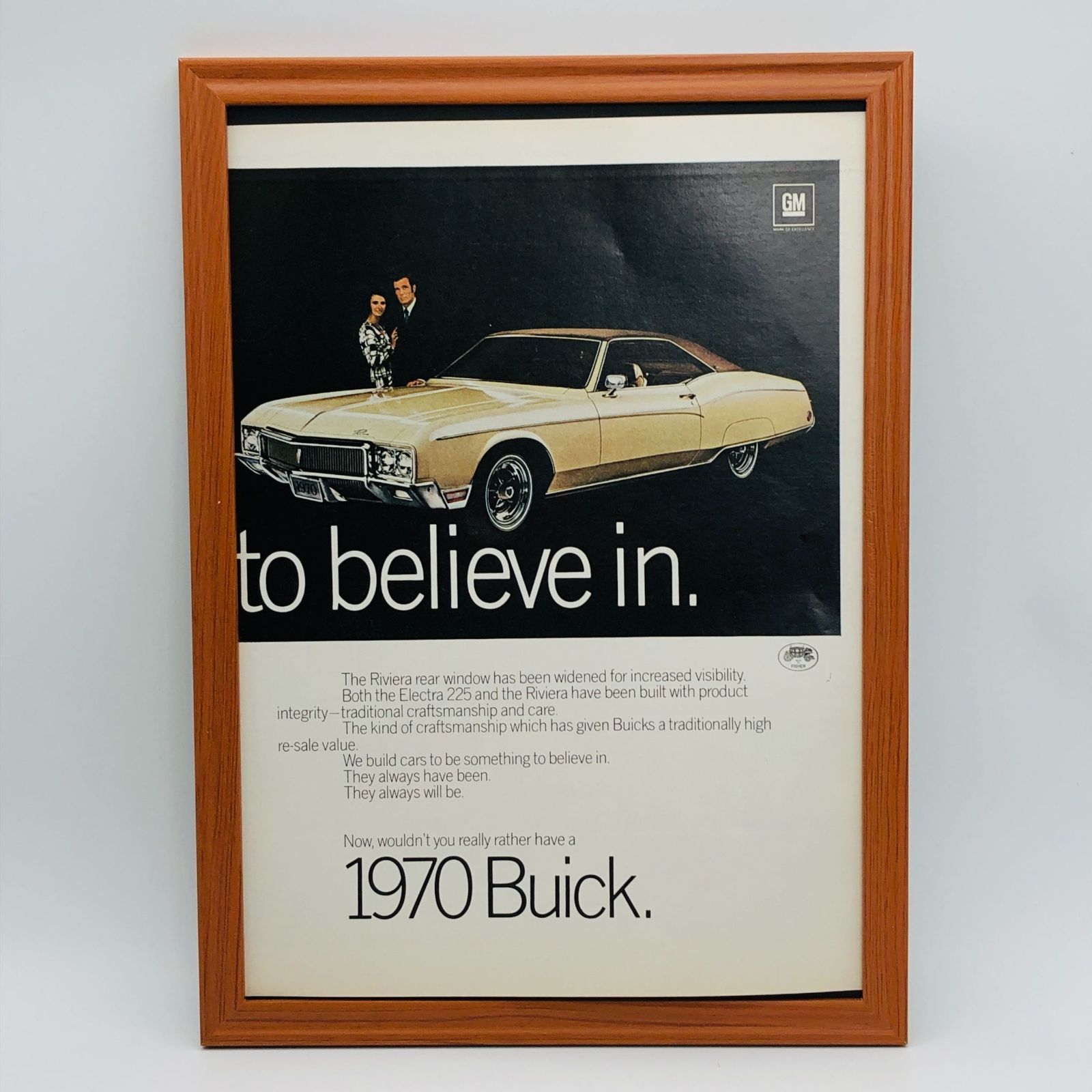 ビンテージ 広告 ポスター 『 ビュイック 自動車 (Buick) 』 1960's 額