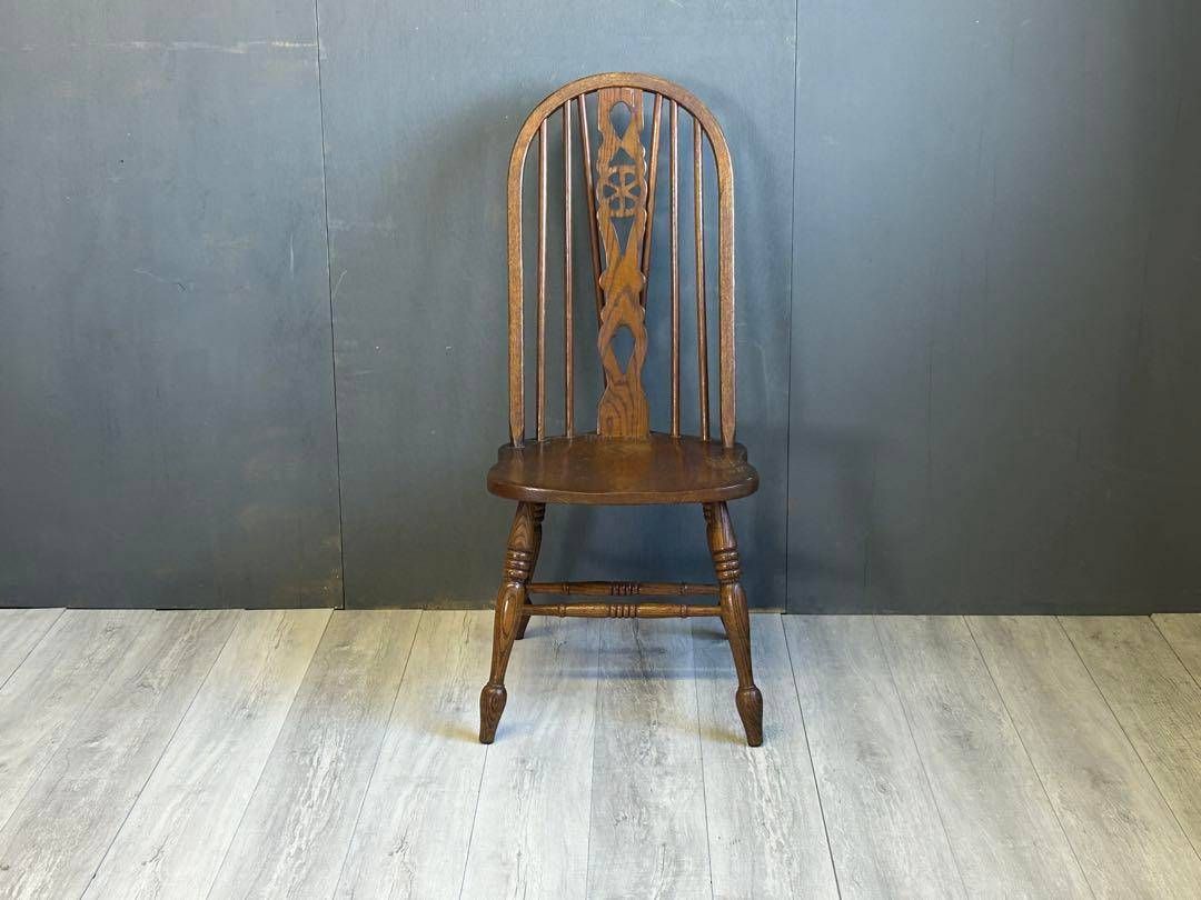 ④　英国　イギリス　クラシック　クラシカル　フープバックチェア　オーク材　NI ④ 英国 イギリス クラシック クラシカル フープバックチェア オーク材 NI