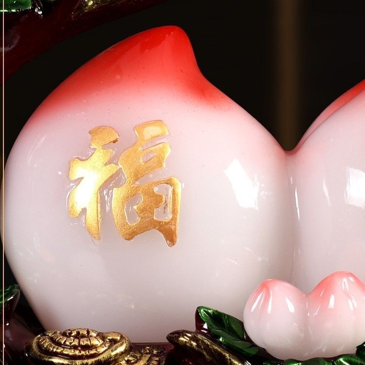 桃 モモ 置物 オブジェ ピンク 幸運 長寿 縁起物 魔除け 厄除 開運