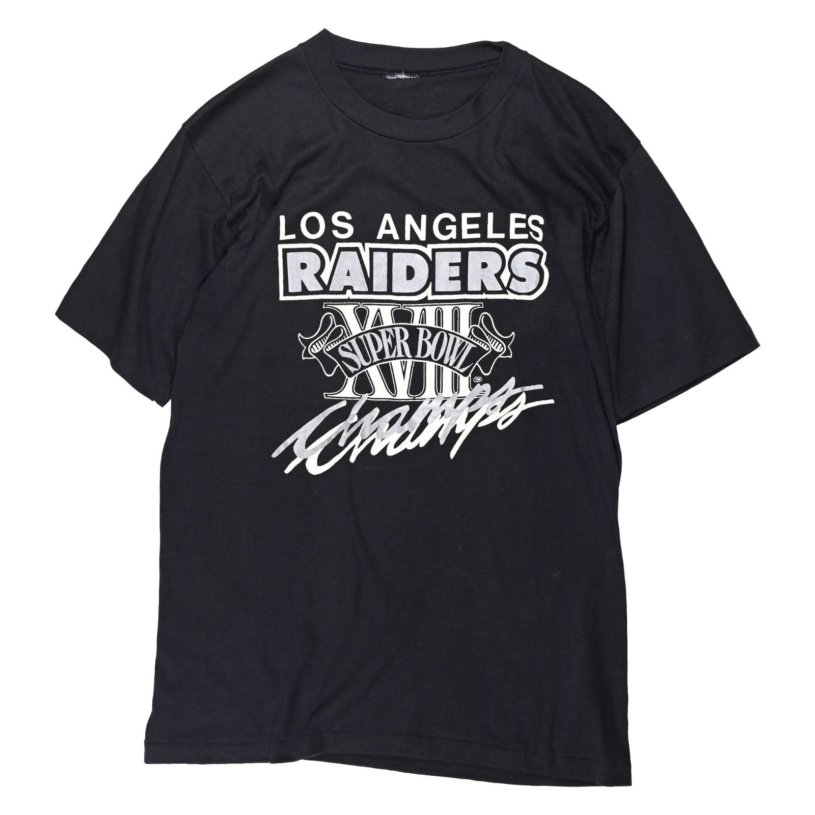 NFL プリントTシャツ 半袖 大判 1996年 オークランドレイダース 黒 L