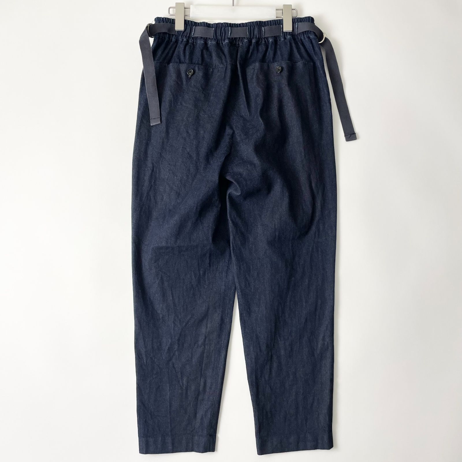 2020ss】SAYATOMO size/1 (jc) -Hakama Denim Pants- サヤトモ ハカマ デニム パンツ 袴 ワイド  テーパード プリーツ タック スラックス - メルカリ