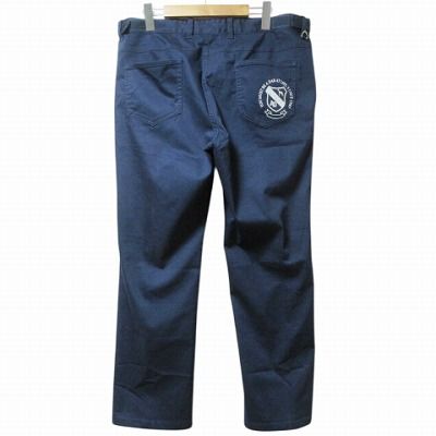 adbat ネイビー ゴルフパンツ　38 新品未使用　タグ付き アダバット adabat 大きいサイズ パンツ ゴルフ ウエア ロゴ