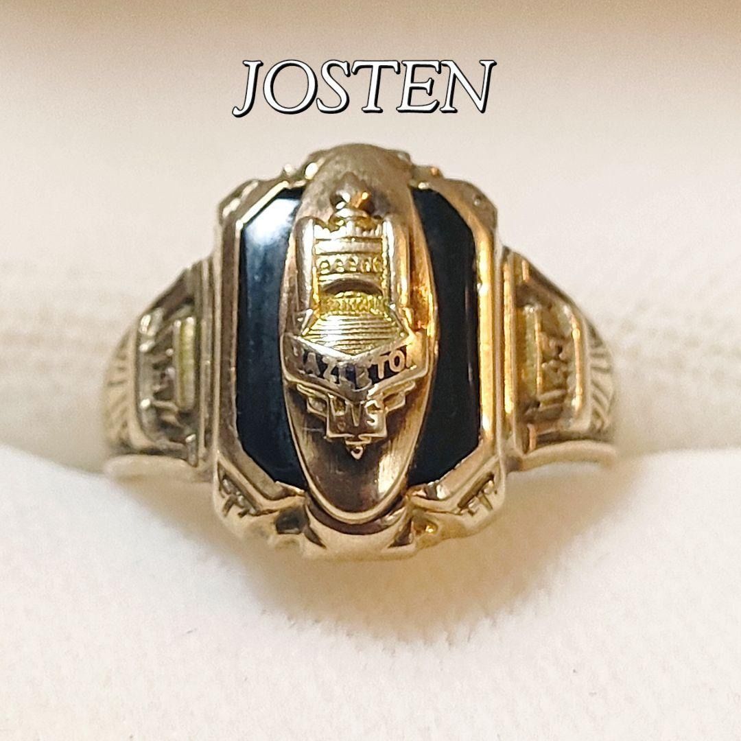 JOSTENS 10K スターリングシルバー 1945年 18号 カレッジリング JOSTENS 10K スターリングシルバー 1945年 18号 カレッジリング - メルカリ