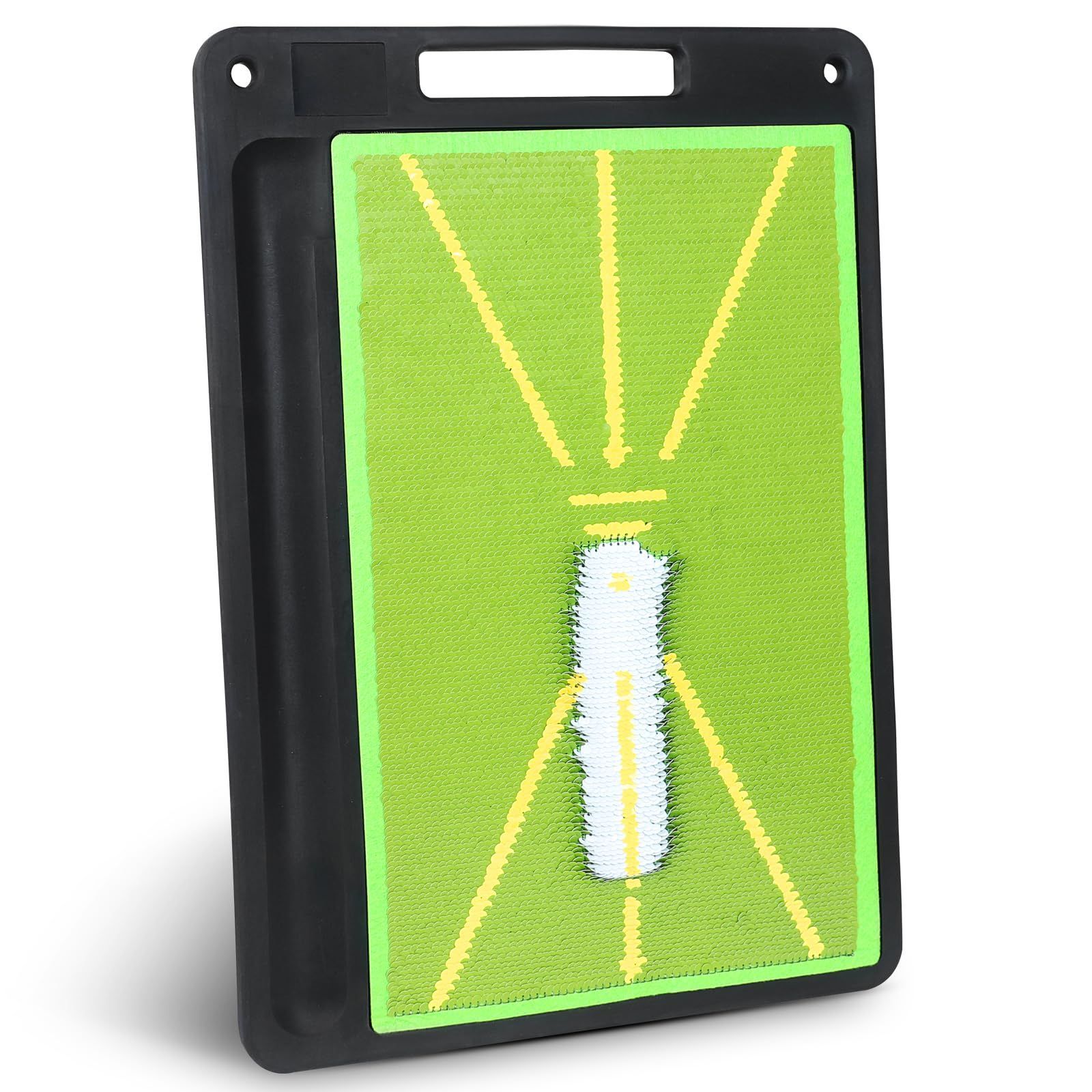 【人気商品】Big Teeth正規品 ゴルフマット 軌跡が確認できる ショット用マット ゴルフ練習 練習器具 スイング改造 素振り練習 持ち運び便利