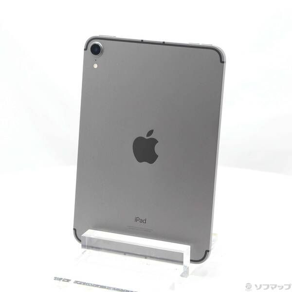 〔中古品〕iPad mini 第6世代 256GB スペースグレイ MK8F3J／A SIMフリー【258】