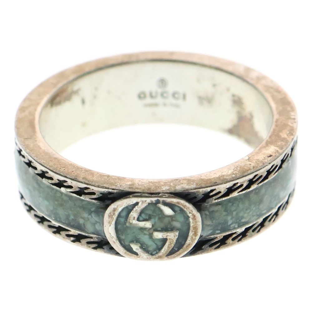 GUCCI (グッチ) インターロッキングG ターコイズセット リング