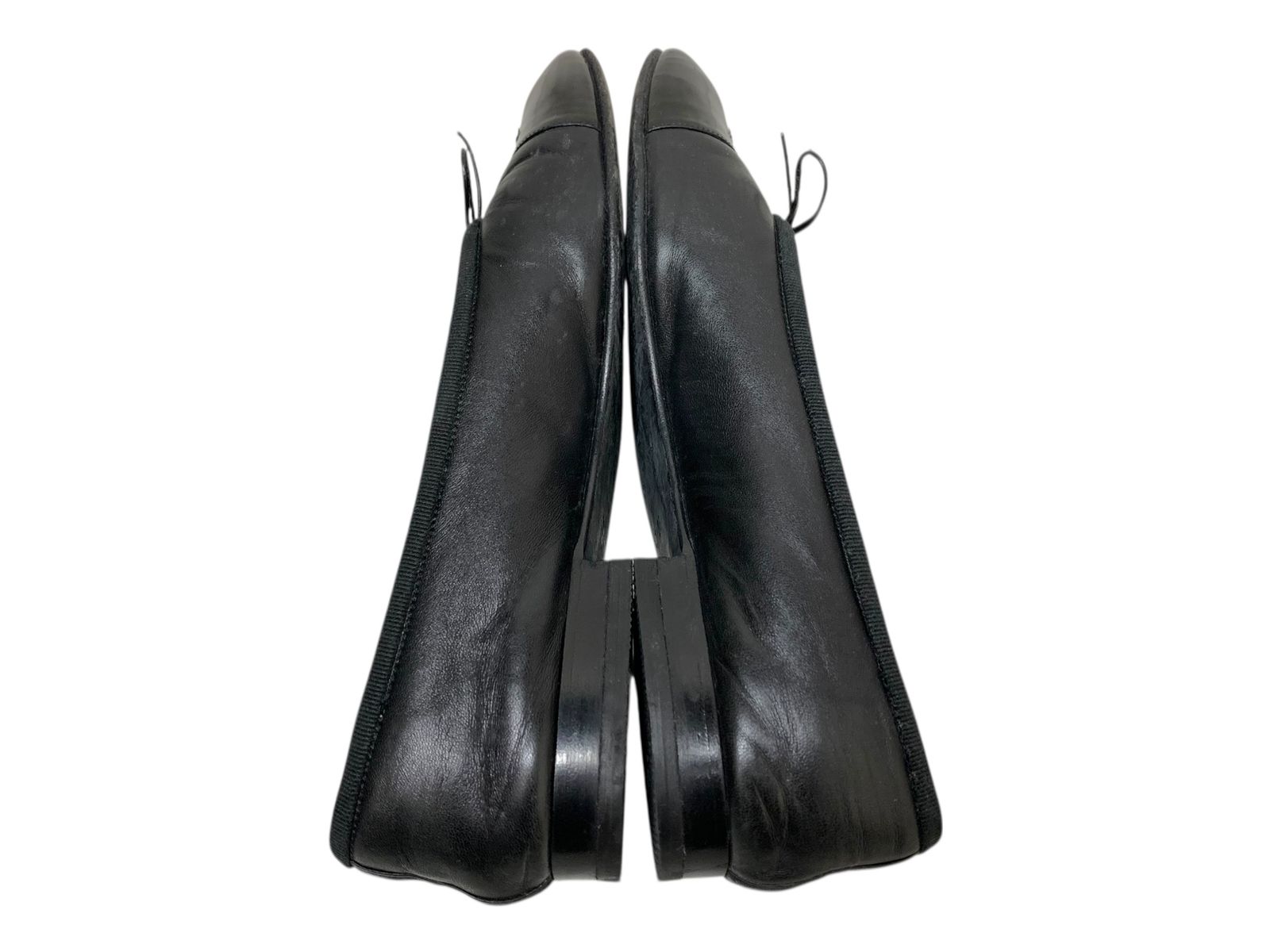 CHANEL シャネル バレエシューズ レザー ココマーク 38 24cm～24.5cm相当 ブラック レディース|036 KIN-KAAI_COM