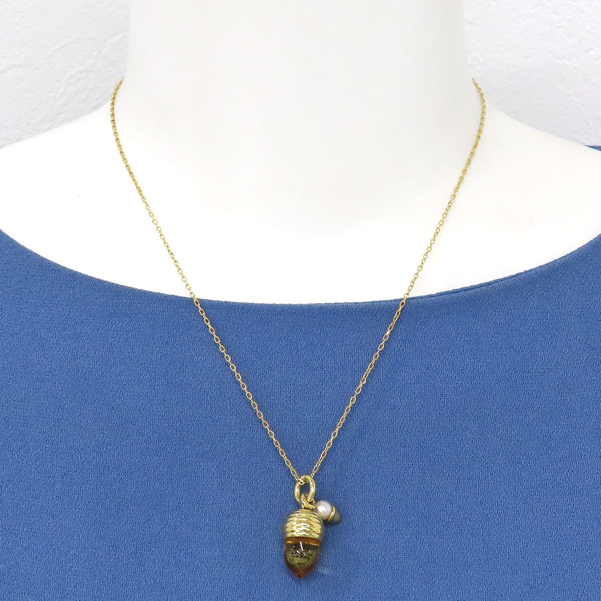 MIKIMOTO ミキモト　ネックレス　ベビーパール　金　K18 ジュエリー美品 ミキモト ベビー パール ネックレス K18 (K18YG) レディース