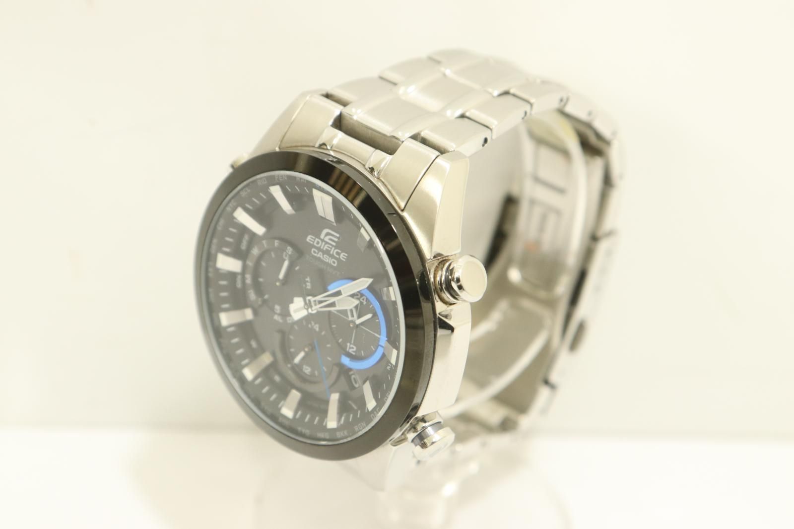 CASIO メンズ腕時計 X EDIFICE ソーラー 銀 シルバー ロゴ EQW T 630 JDB