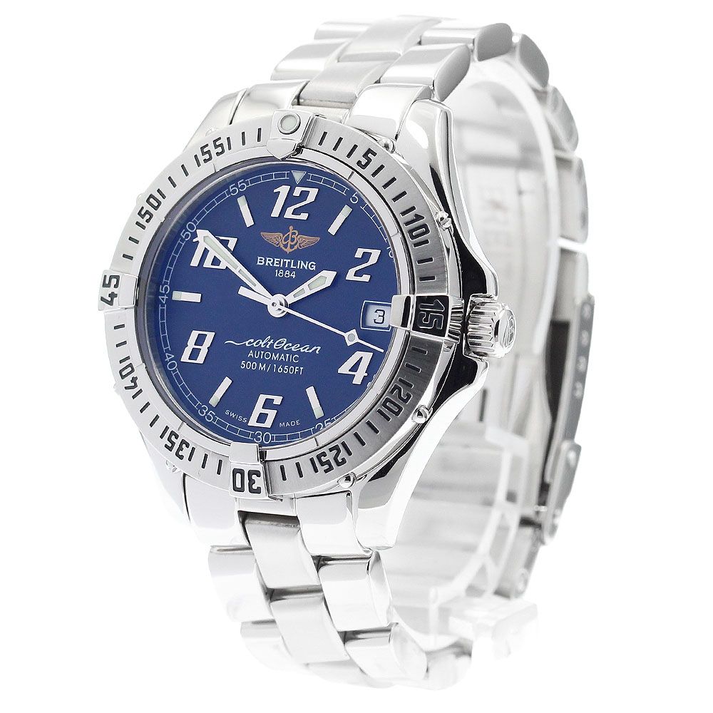【美品】 ブライトリング BREITLING 自動 デイト コルトオーシャン A17350 その他