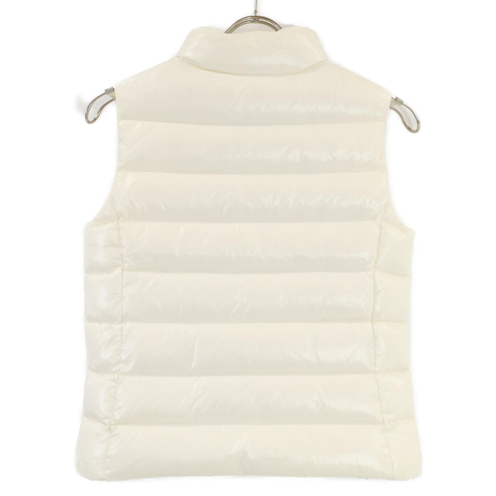 MONCLER モンクレール ダウンベスト GHANY GILET 白 XS Moncler - Ghany White Puffer Vest | Mitchell Stores