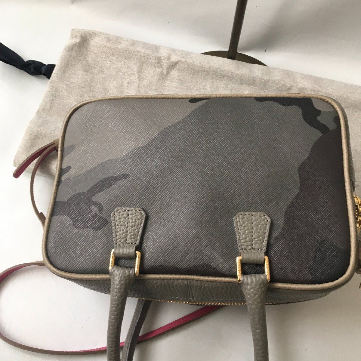 ADMJ エーディーエムジェイ　ボストンバッグ　迷彩　カモフラ　ショルダーバッグ 極美品 ADMJ A.D.M.J アクセソワ カモフラ ボストン ショルダー