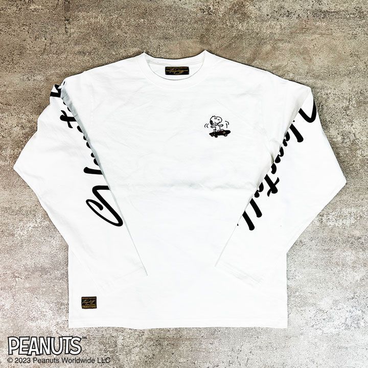 FLAG STAFF SNOOPY コラボ ロンT 441055 ホワイト フラッグスタッフ