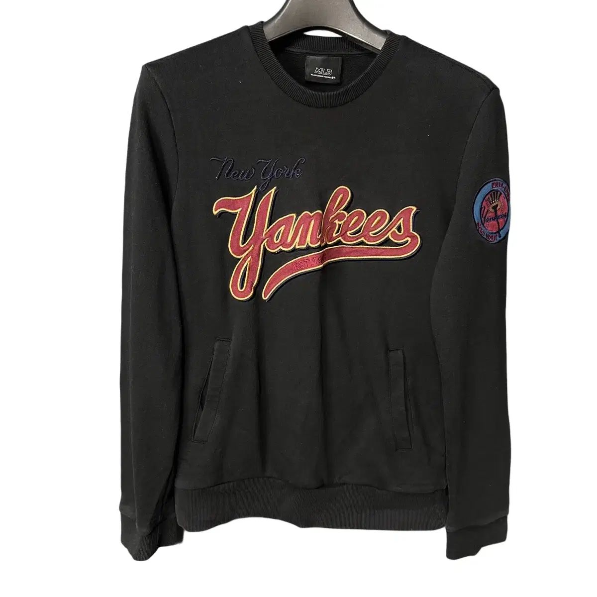 【雷市場（ポンジャン）商品韓国直送】 95 MLB ヤンキース 黒 パーカー Tシャツ