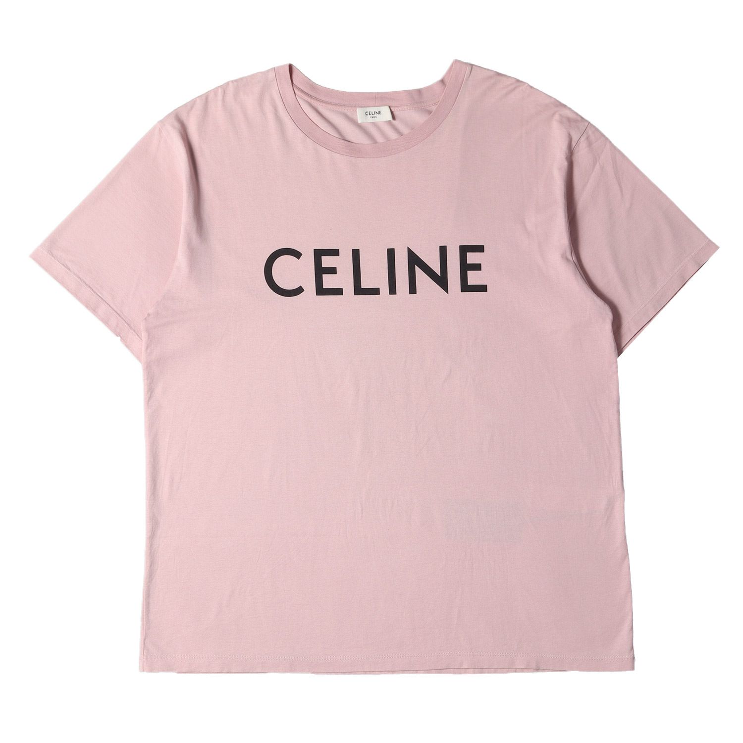 セリーヌ CELINE Tシャツ LOGOロゴ 半袖 Mサイズ 白 Tシャツ 