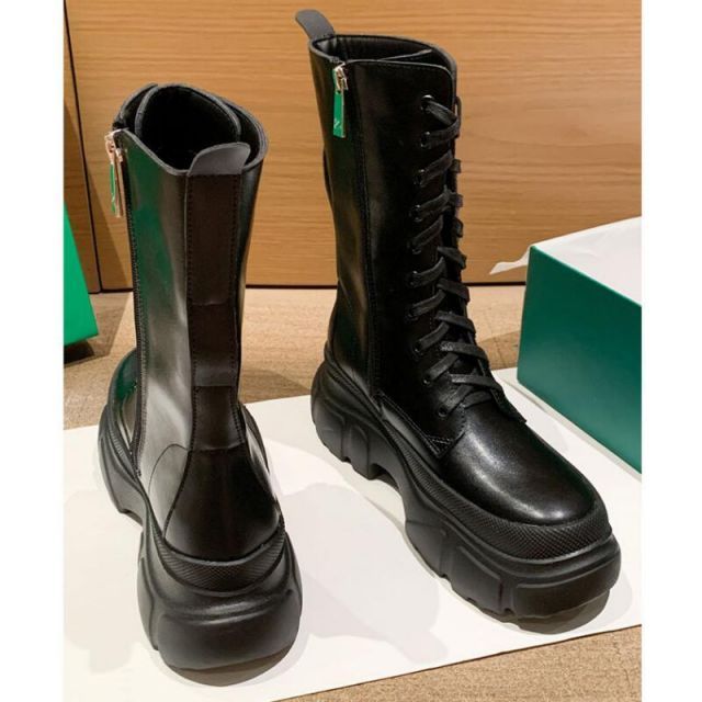 y2k パンク ブーツ 厚底 希少︎SALE 厚底ブーツ 編み上げ BLACK