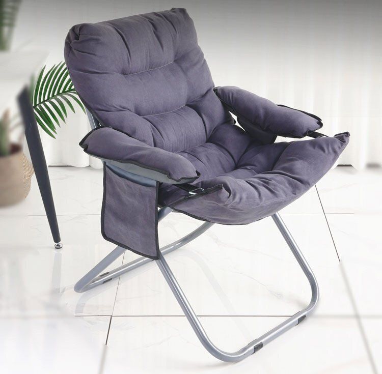 ☆リクライニングチェア 折りたたみチェア オットマン付き 軽量 3段階