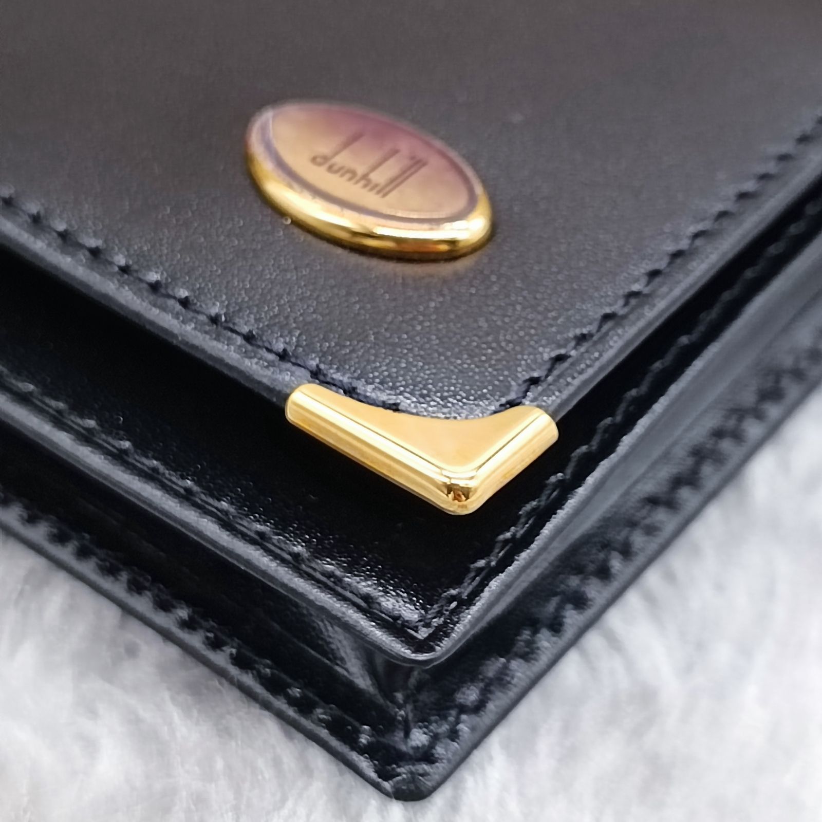 dunhill 》 ☆未使用☆ ダンヒル カード入れ 名刺入れ マチ付きカード  