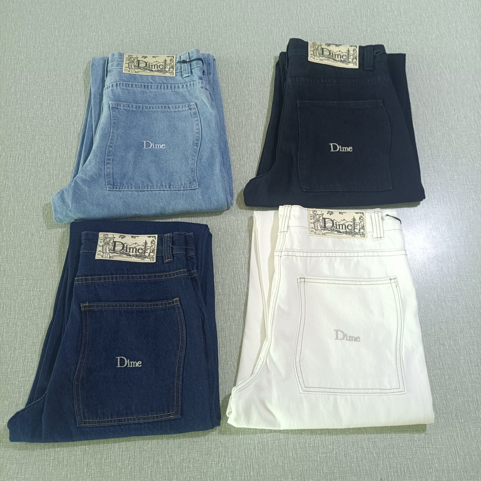 Dime ダイム バギージーンズ デニム パンツ Dime Paradise ダークデニム ストレートパンツ