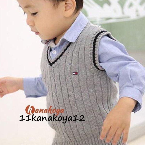子供服 ニット ベスト キッズ スクール 秋冬 入学 入園式 卒園式 男の子 女の子 制服 通学 通園 卒業 小学校チョッキカーディガンフォーマル