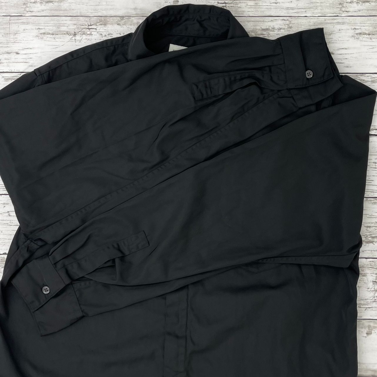 美品✨Dries Van Notenドリスヴァンノッテン 黒 長袖シャツ 36 DRIES VAN NOTEN - ドリスヴァンノッテン DRIES VAN NOTEN