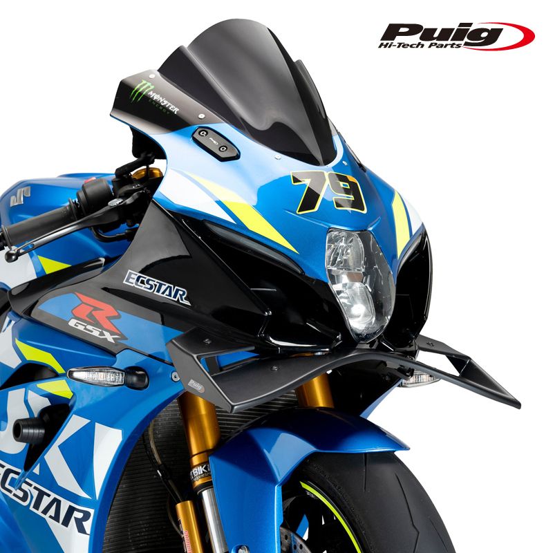 Puig 22075J FRONTAL SPOILER GP [MATT BLACK] SUZUKI GSX-R1000/R (17