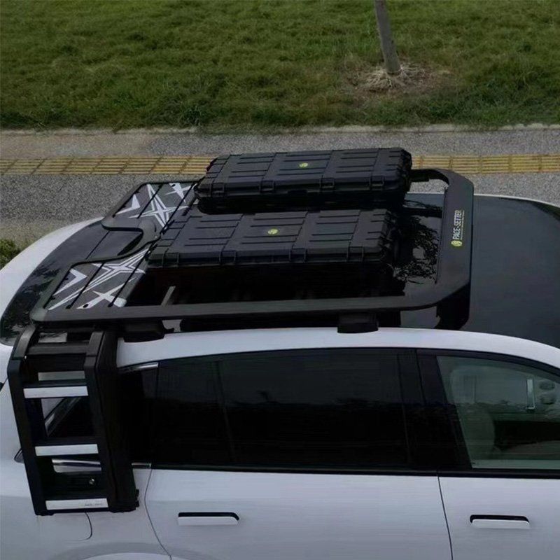 大容量38L 超薄型ルーフボックス SUV対応 車載収納 旅行用ラゲッジコンパートメント トラベルボックス ラック付 FFCRYSTALESIA_COM