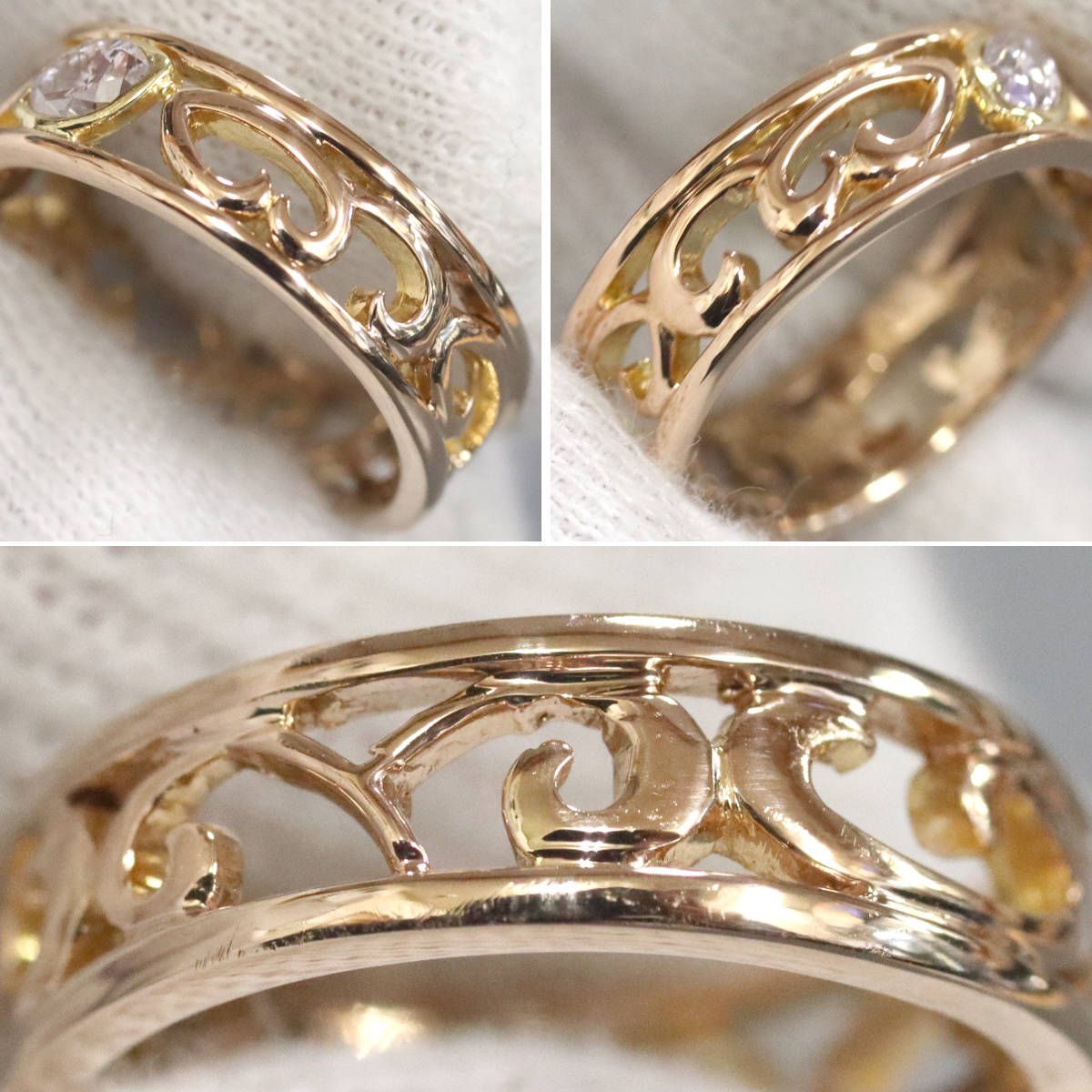 K18PGダイヤモンドリング D0.225 4.4g #11 - メルカリ 