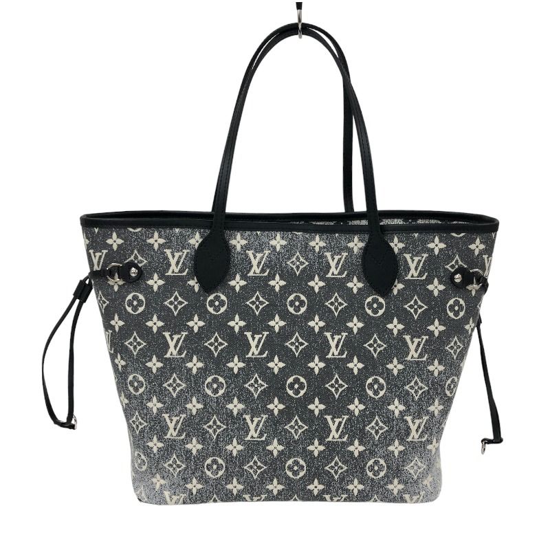 ルイ・ヴィトン LOUIS VUITTON ネヴァーフルMM M21465 グレー×ブラック モノグラム・ジャガードデニム レディース トートバッグ  - メルカリ