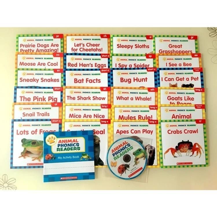 新品】Animal Phonics Readers 英語絵本24冊 音源CD付 スカラ
