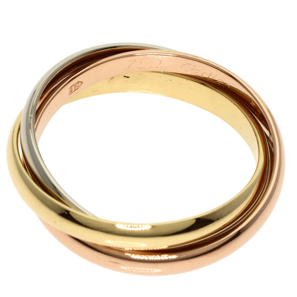 CARTIER カルティエ トリニティ #52 リング・指輪 K18YG K18WG K18PG