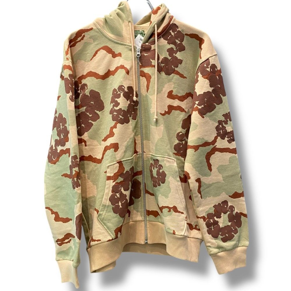 DENIM TEARS Camo Cotton Wreath Zip Hoodie Mサイズ カーキ - メルカリ