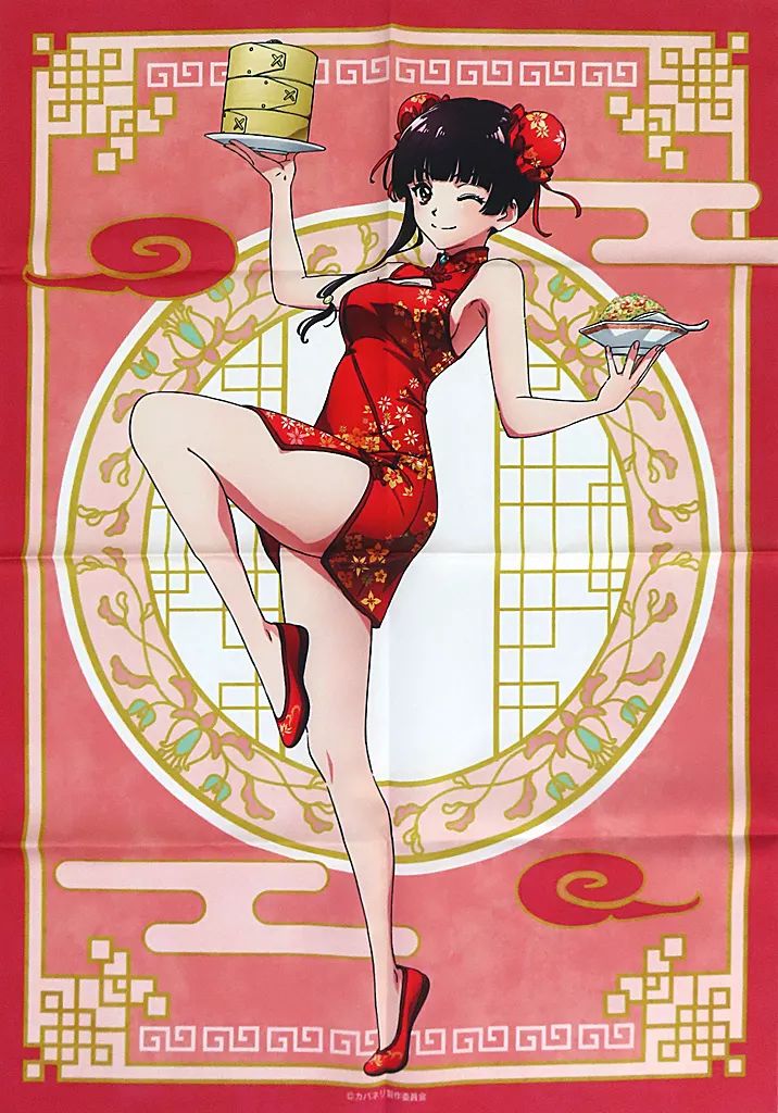 甲鉄城のカバネリ無名　チャイナver くじコレ オンラインくじ 色紙　ムメイ TVアニメ『甲鉄城のカバネリ』の描き下ろしグッズ当たるくじ 本日販売