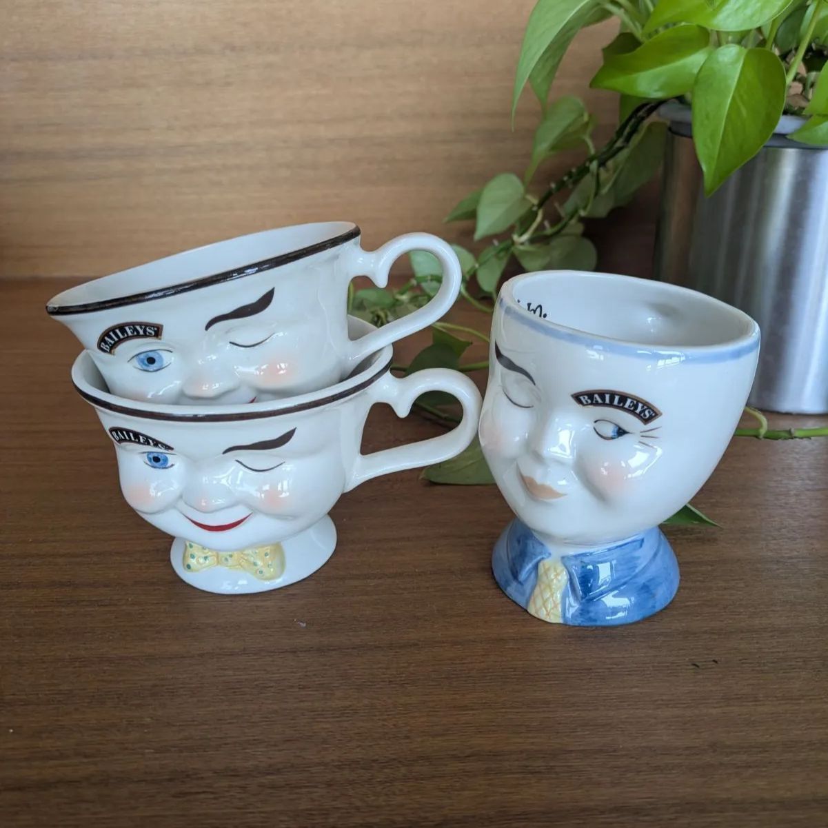 ウィンキング フェイスカップ Baileysベイリーズ 3点セット ヴィンテージ ウィンキング フェイスカップ Baileysベイリーズ 3点セット