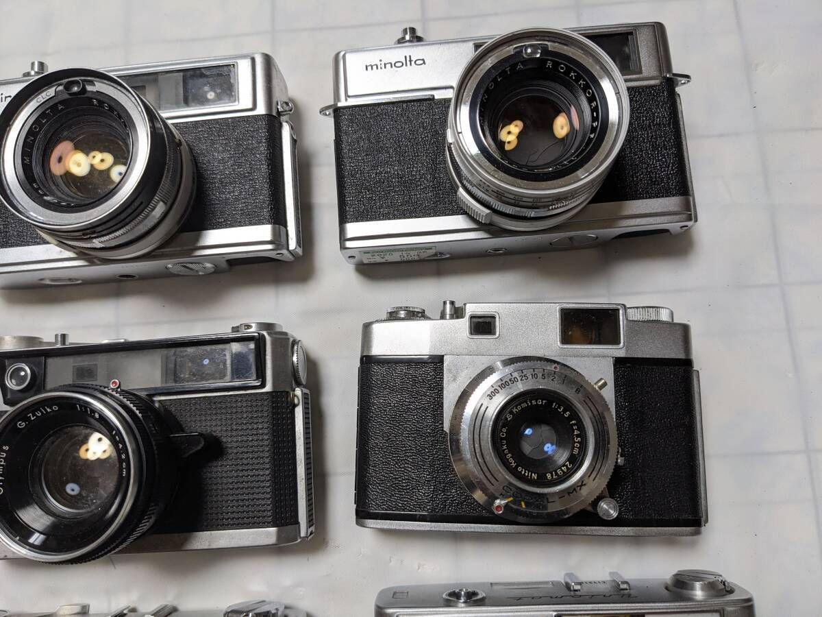 12台まとめ ジャンク Konica EYE AL-2 Minolta Hi-Matic7 Canonet Olympus 35-S レンジファインダー等 4041_18_12 WWW_NOITHATQUANGTHANH_NET