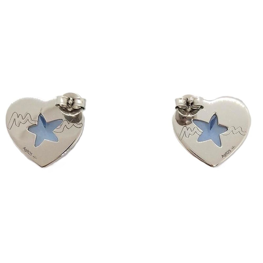 Baccarat☆ピンク☆ハート型☆ピアス☆バカラ☆SV925 Baccarat☆ピンク☆ハート型☆ピアス☆バカラ☆SV925
