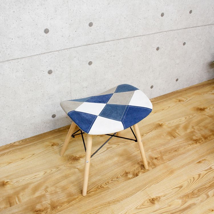 パッチワーク スツール オットマン 布地  花柄 アダム to meet スツール アダム3A A柄 ソファ 1人掛け アダム 椅子 パッチ