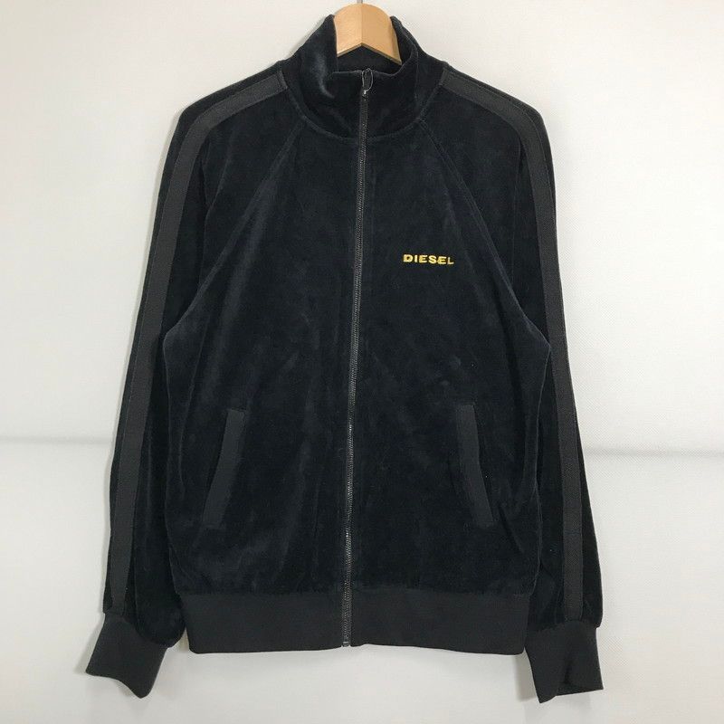 最終値下げ　DIESEL ディーゼル ベロア トラックジャケット ブラック 最終値下げ DIESEL ディーゼル ベロア トラックジャケット