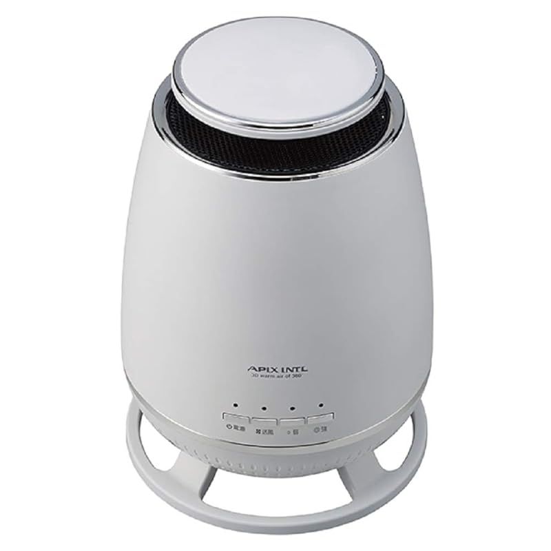 APIX アピックス 360°セラミックヒーター ホワイト FSWH-0638 WH 1