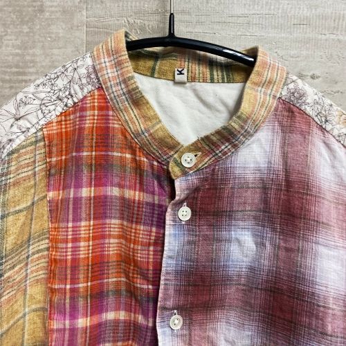 KHOKI コッキ 22SS Madras check shirt マルチカラー（画像参照）size1 【中目黒B08】