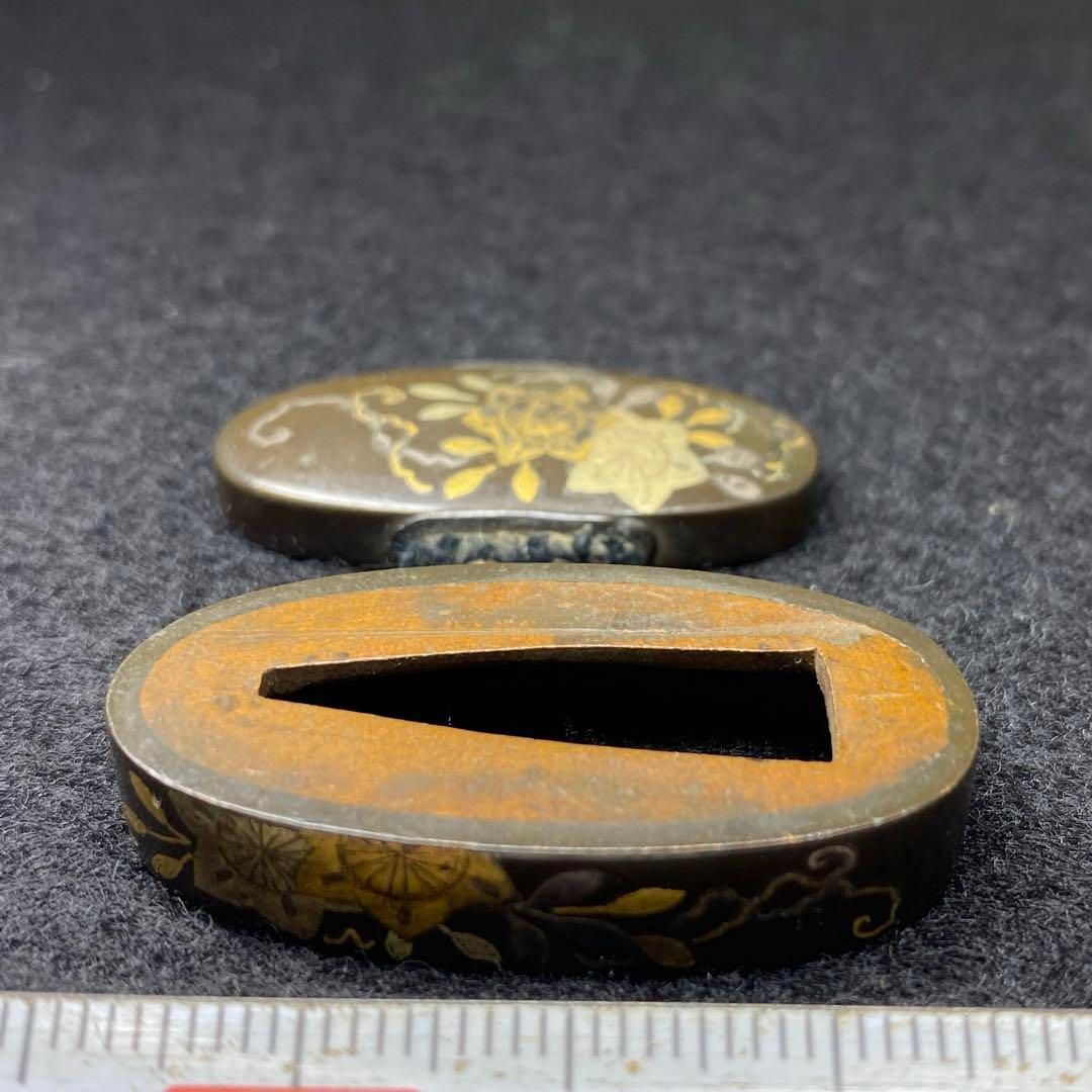 江戸時代 金象嵌縁頭 木箱付 24g 東Y6-0819☆2Fタカニ - メルカリ