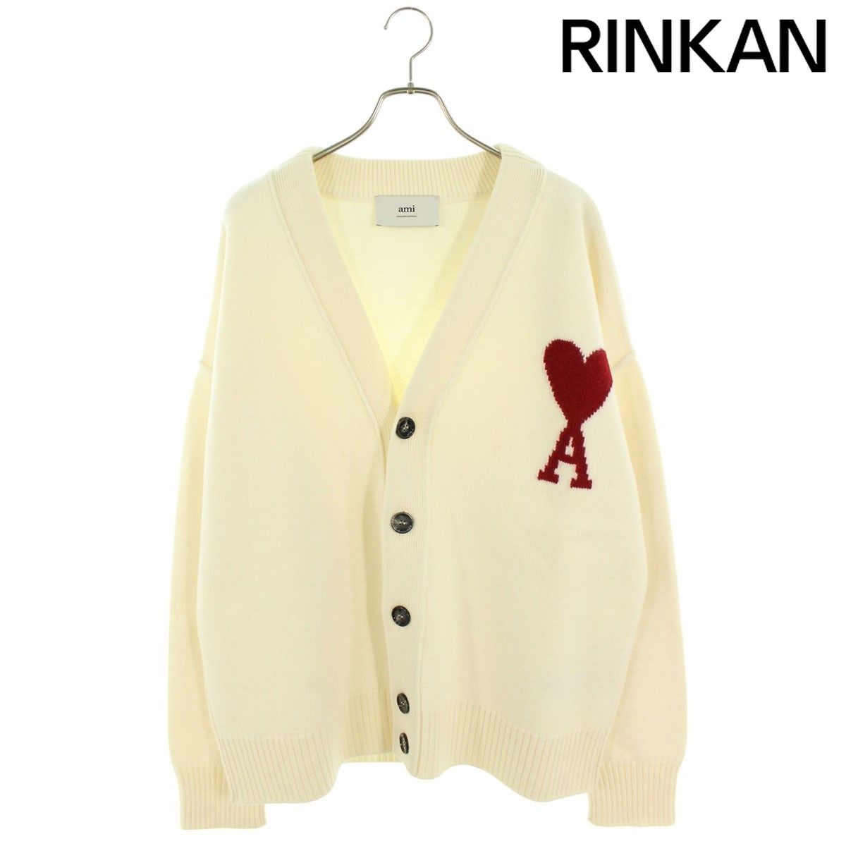 アミアレクサンドルマテュッシ  25SS  BFUKC006018 154 ハートAニットカーディガン メンズ XL