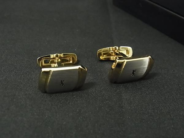 □極美品□ YVESSAINTLAURENT イヴサンローラン カフスボタン